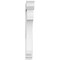 Ekena Millwork Standard Legacy Architectural Grade PVC Bracket With Traditional Ends, 3"W x 18"D x 24"H BKTP03X18X24LEC01 - alternate 4